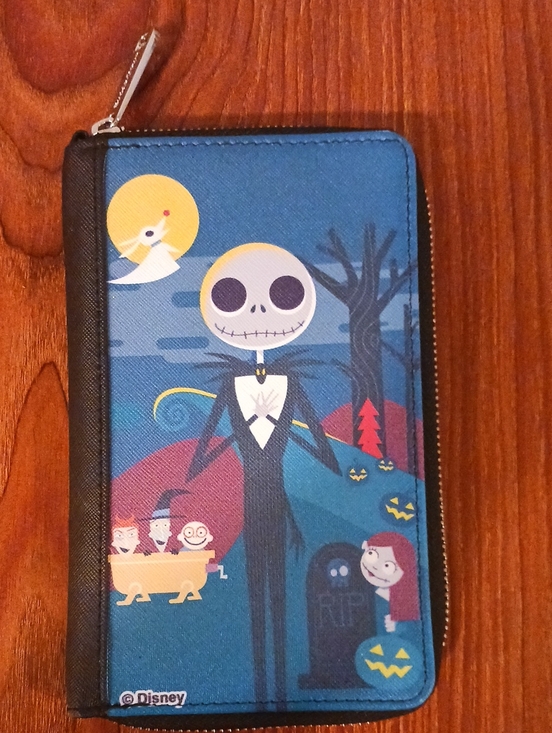 Buckle-Down Handbags - Buckle-Down Blue Jack Skellington Zip Wallet